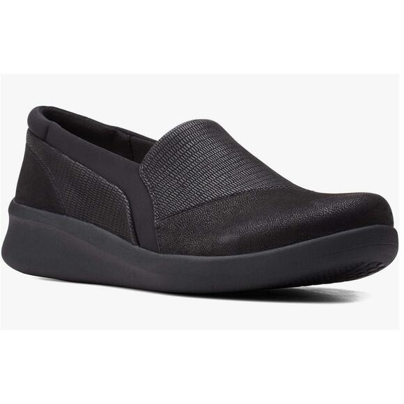 Clarks Women's Sillian2.0 Eve, Black Synt, 7.5 M - Picture 1 of 9